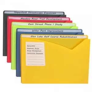 #12772 C LINE 10BX ASST WRITE ON POLY FILE JACKETS