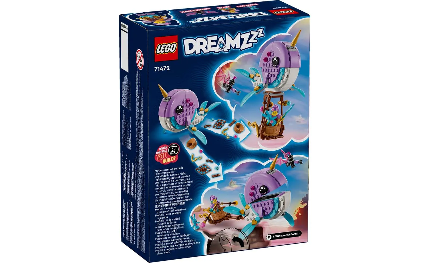 71472 | LEGO® DREAMZzz™ Izzie's Narwhal Hot-Air Balloon