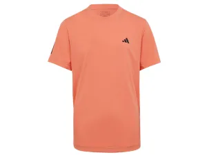 Adidas Club 3 Stripe Tee Kids (Semi-Coral fusion)