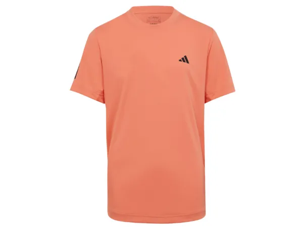 Adidas Club 3 Stripe Tee Kids (Semi-Coral fusion)
