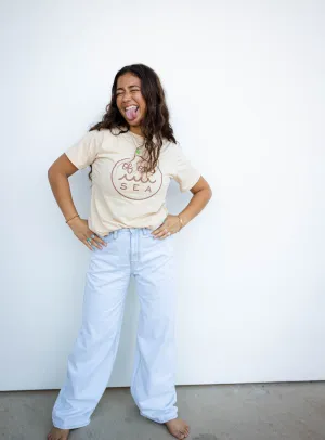 Adult Logo Tee in Cream