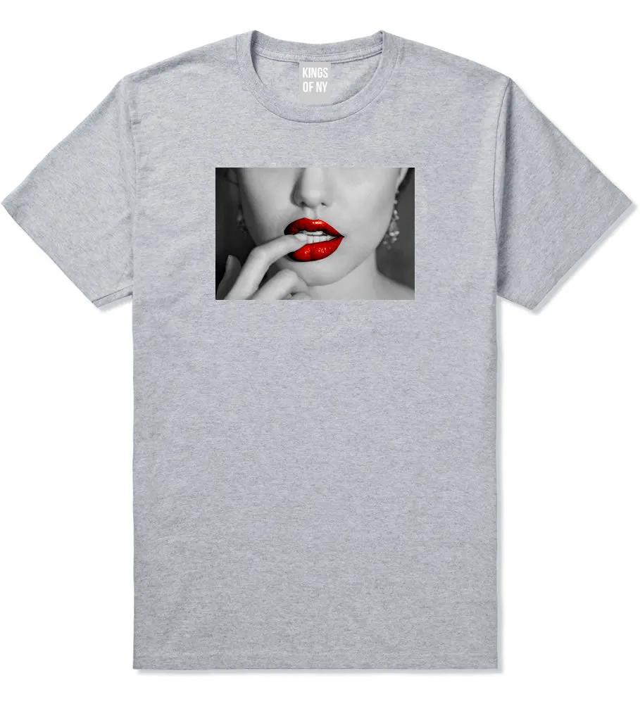 Angelina Red Lips Sexy Boys Kids T-Shirt