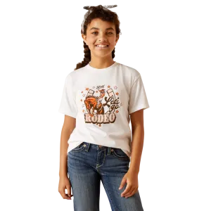 Ariat Girl's White Let's Rodeo T-shirt