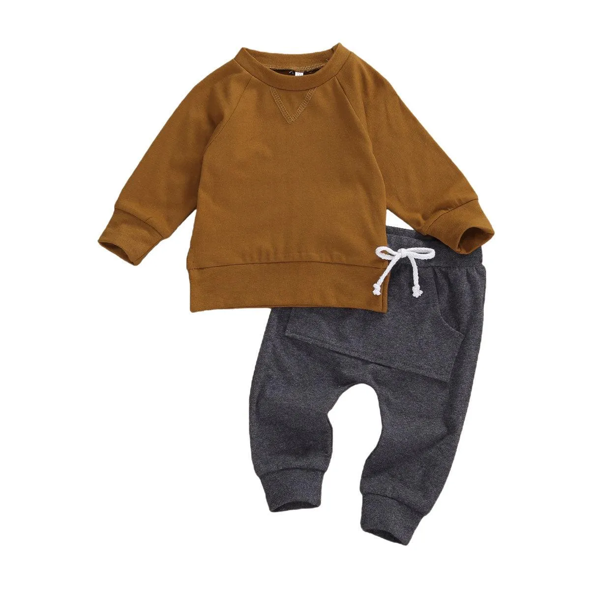 Baby Boys Clothing Sets Long Sleeve Striped Sweatshirt Pants