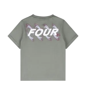 Blurry Circles T-shirt Agave Green