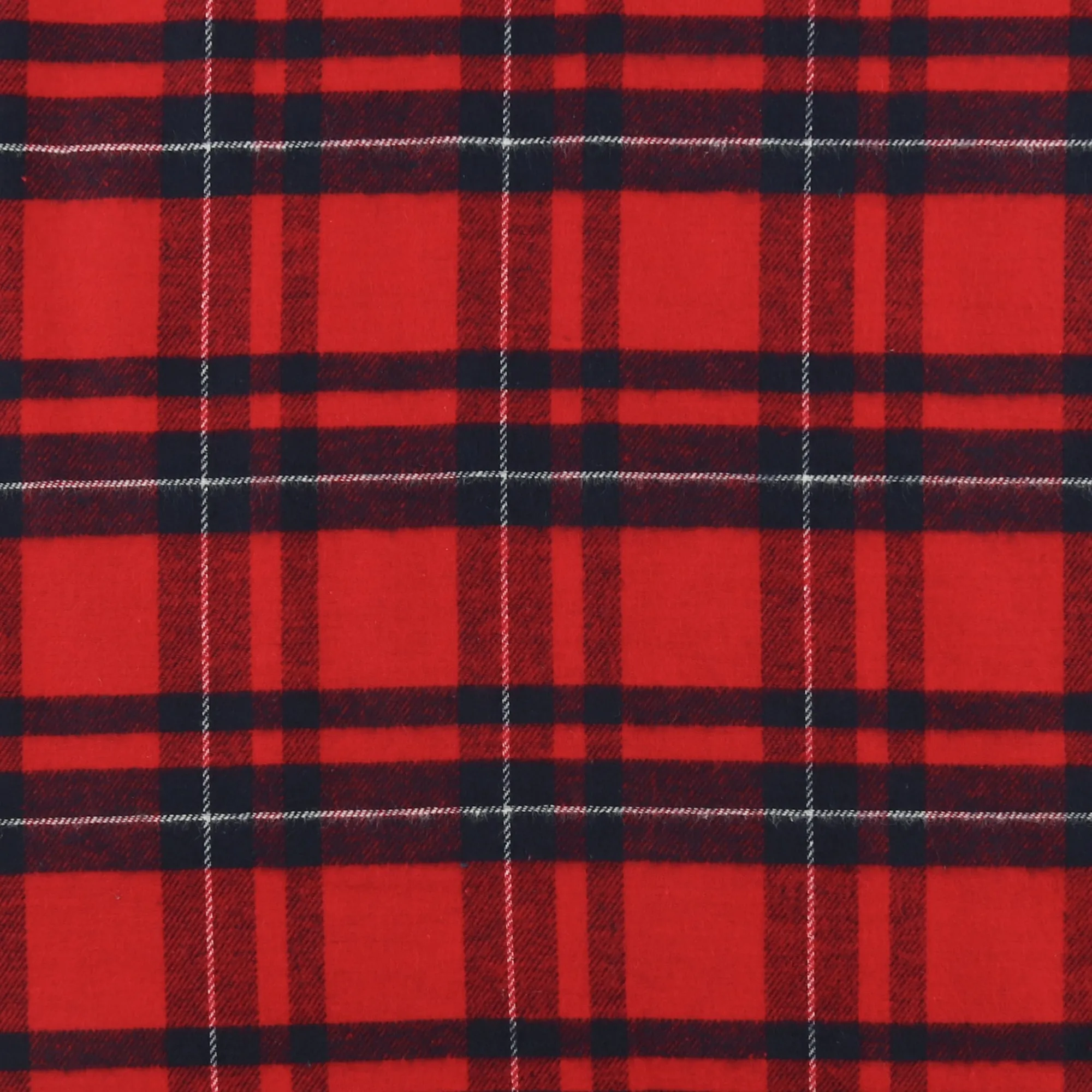 Brushed Cotton Plaid - NOAH - 017 - Red