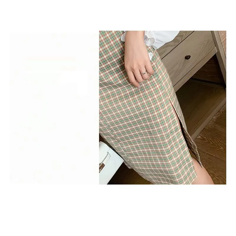 Bubble Sleeve Light Elastic Off-Shoulder Split Dress