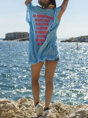 Casual Letter Print T-Shirt