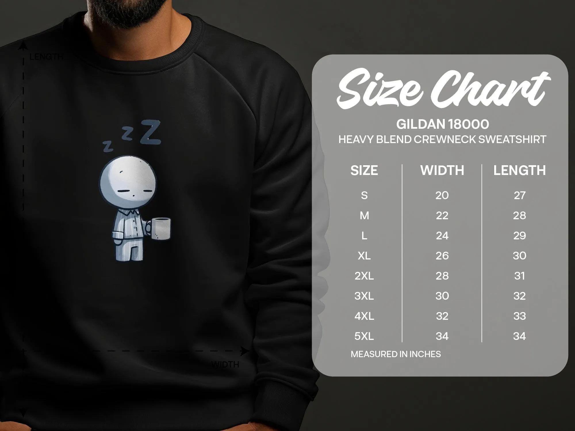 Cute Sleepy Cartoon Character T-Shirt, Unisex Casual Comfort Wear, Soft Cotton Sleepyhead Tee