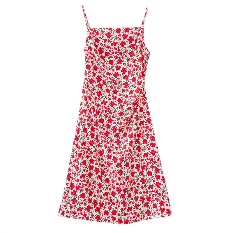 Flowers Plant Versatile Pastoral Cami Dress