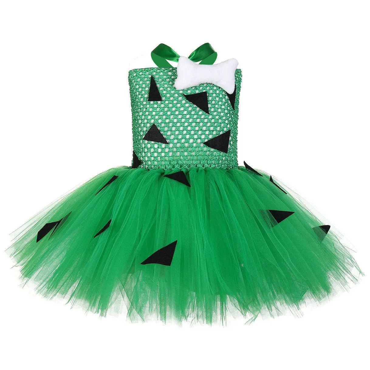 Funny Pebbles Flintstones Bone Tutu Dress for Baby Girls