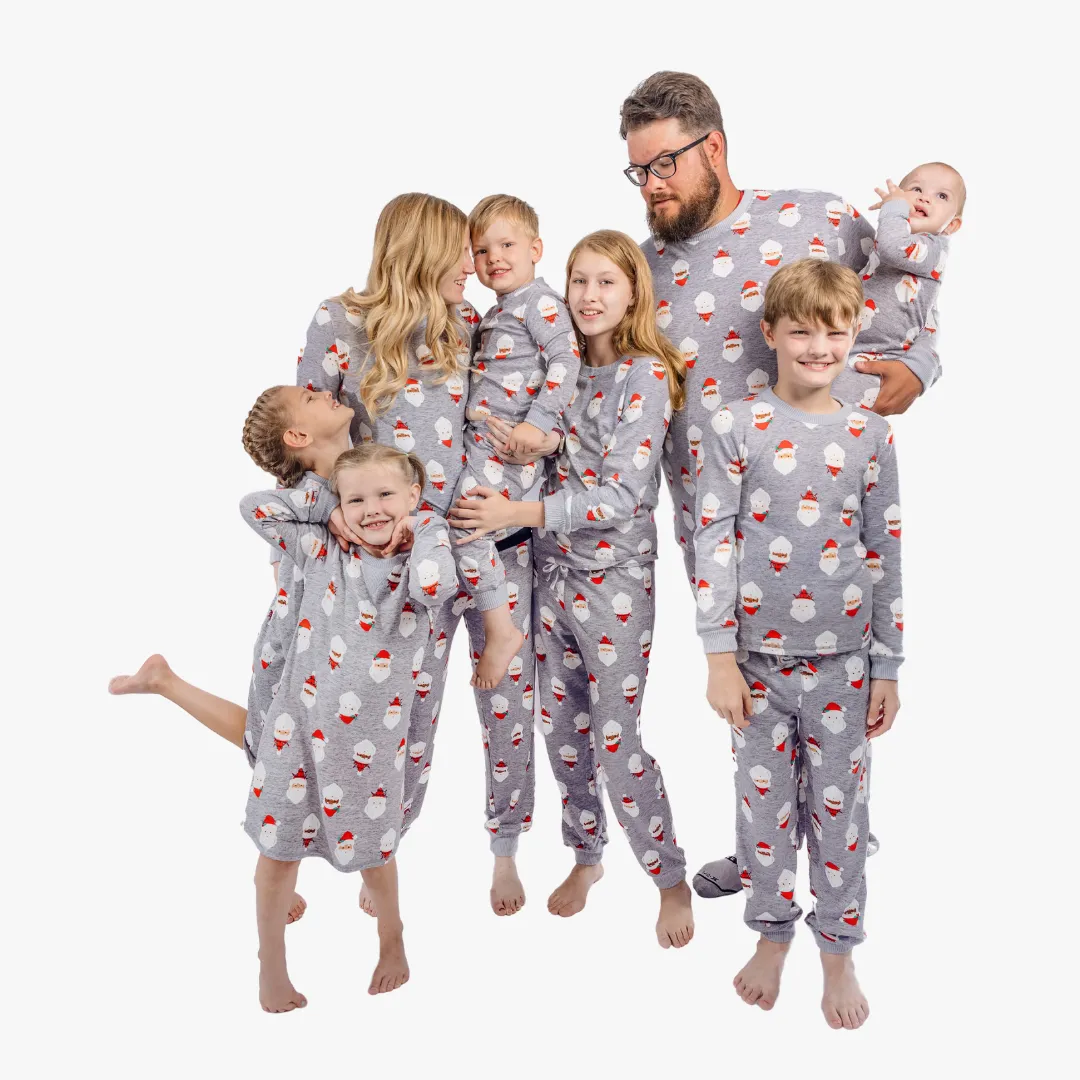 Girls' Sleepshirt - Gray Santa