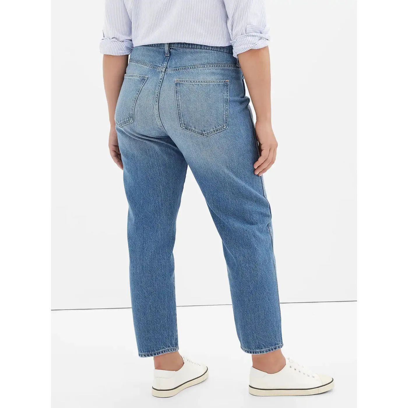 GP High Rise Distressed Mom Jeans
