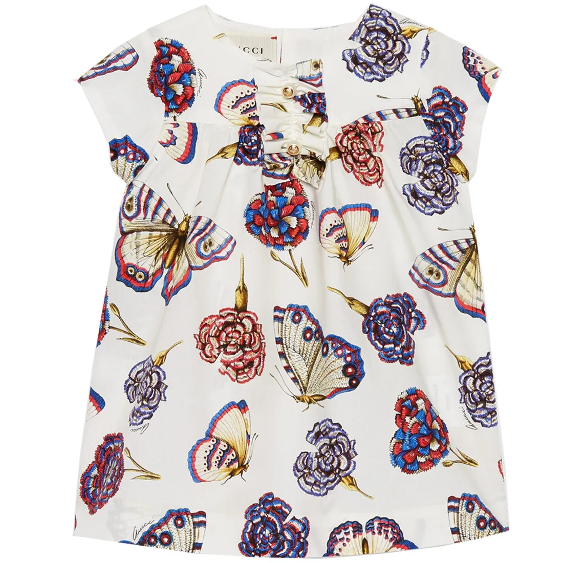 Gucci Baby White Print Dress