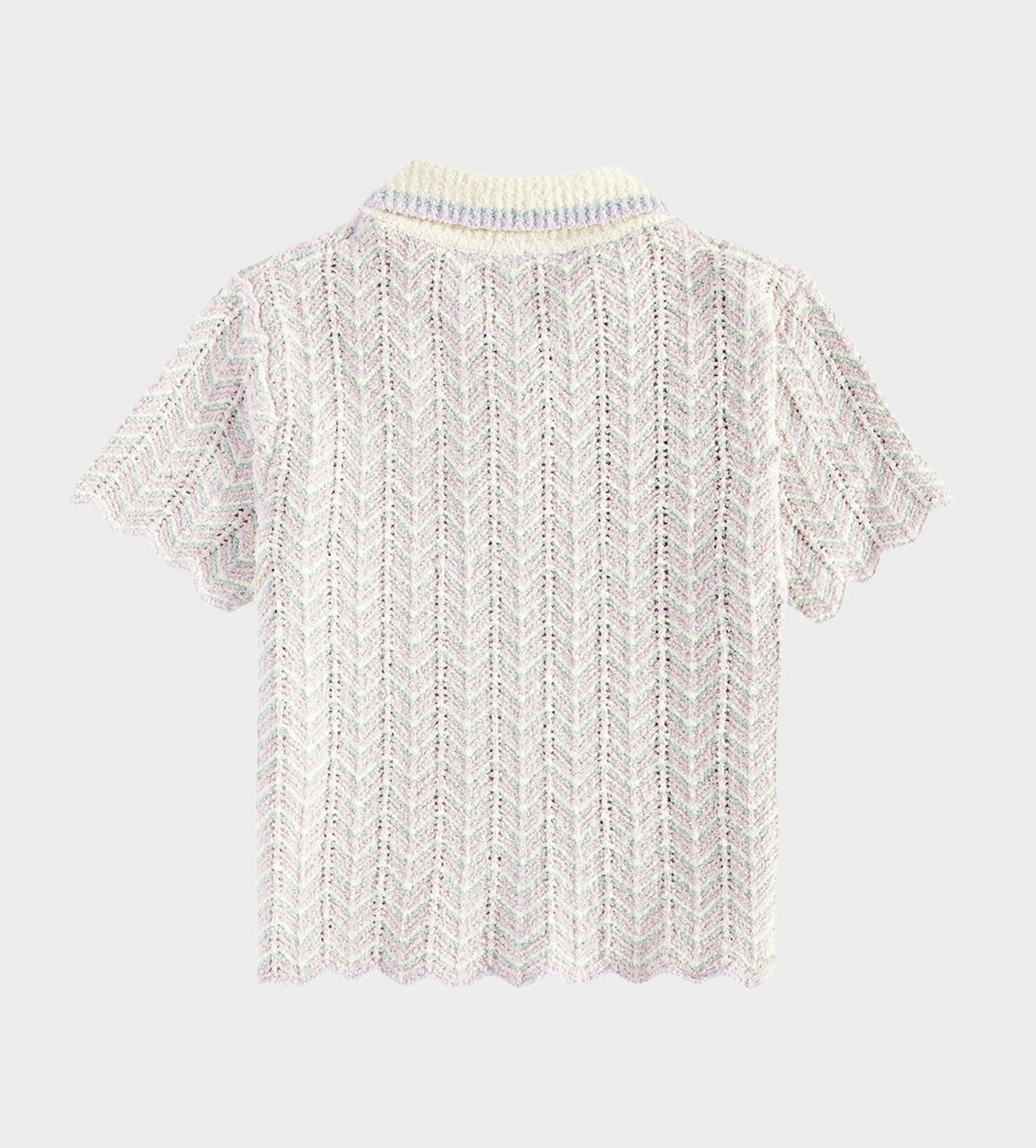 Halliday Textured Knit Polo Multicolor