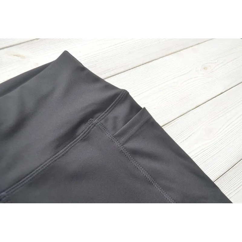 High-Waisted Yoga Black Sports Fitness Patchwork Mesh Sports Leggings