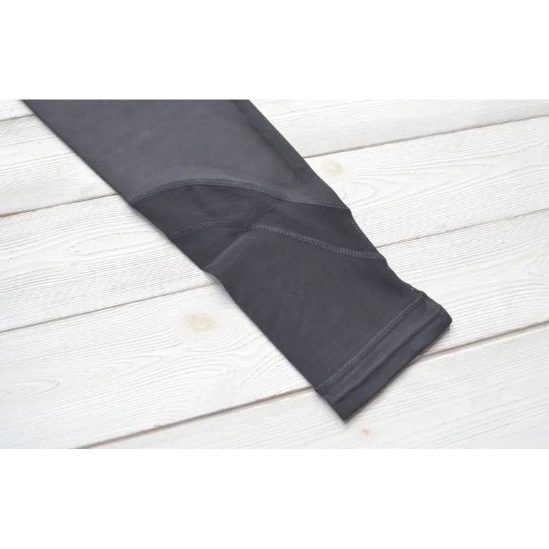 High-Waisted Yoga Black Sports Fitness Patchwork Mesh Sports Leggings