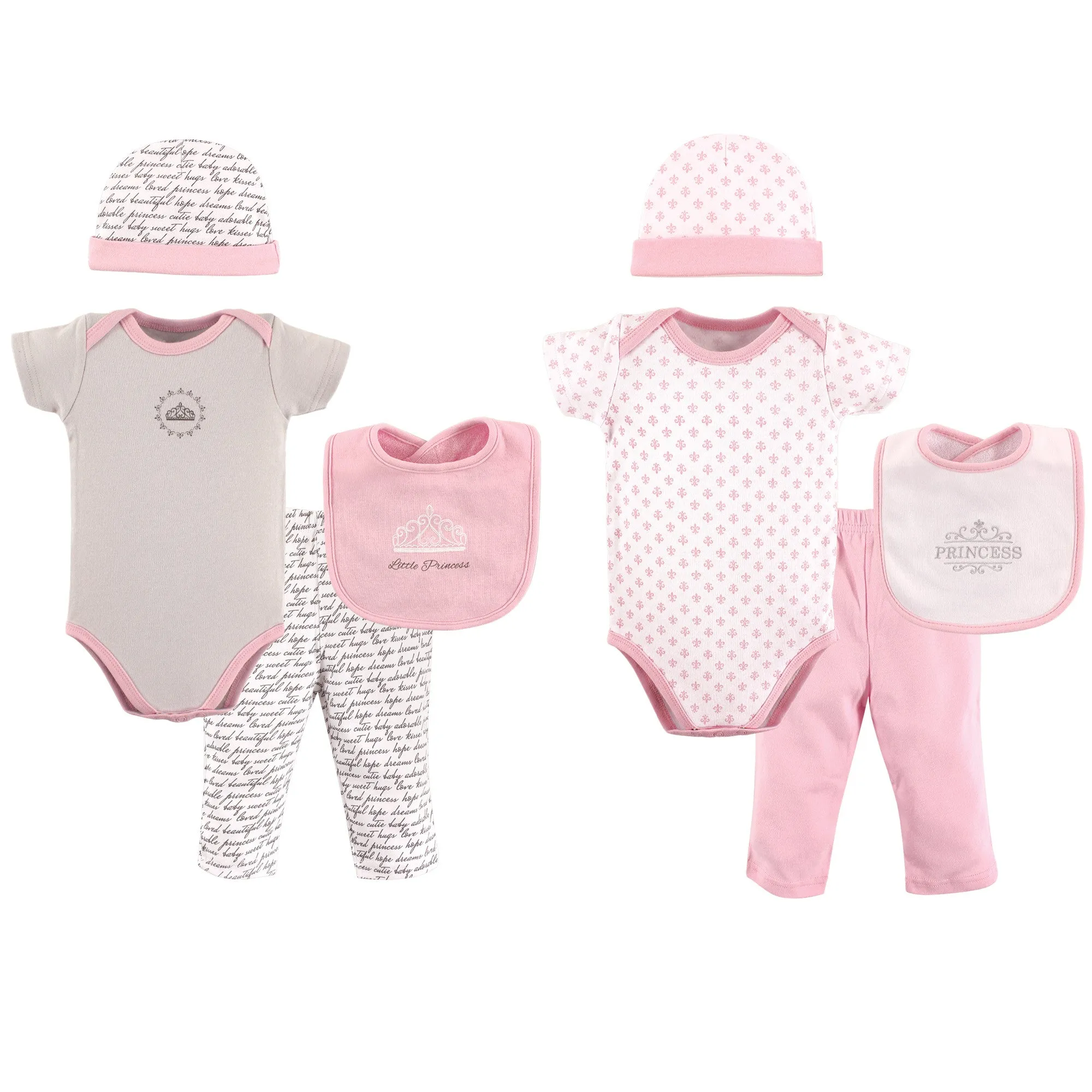 Hudson Baby Layette Boxed Giftset, Princess