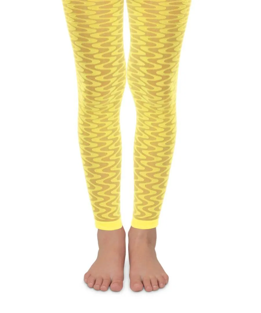 Jefferies Neon Wave Footless Tights