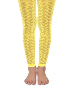 Jefferies Neon Wave Footless Tights