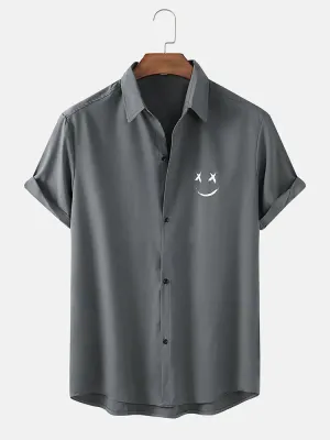 Juggernauts Men's Graffiti Smile Print Shirts