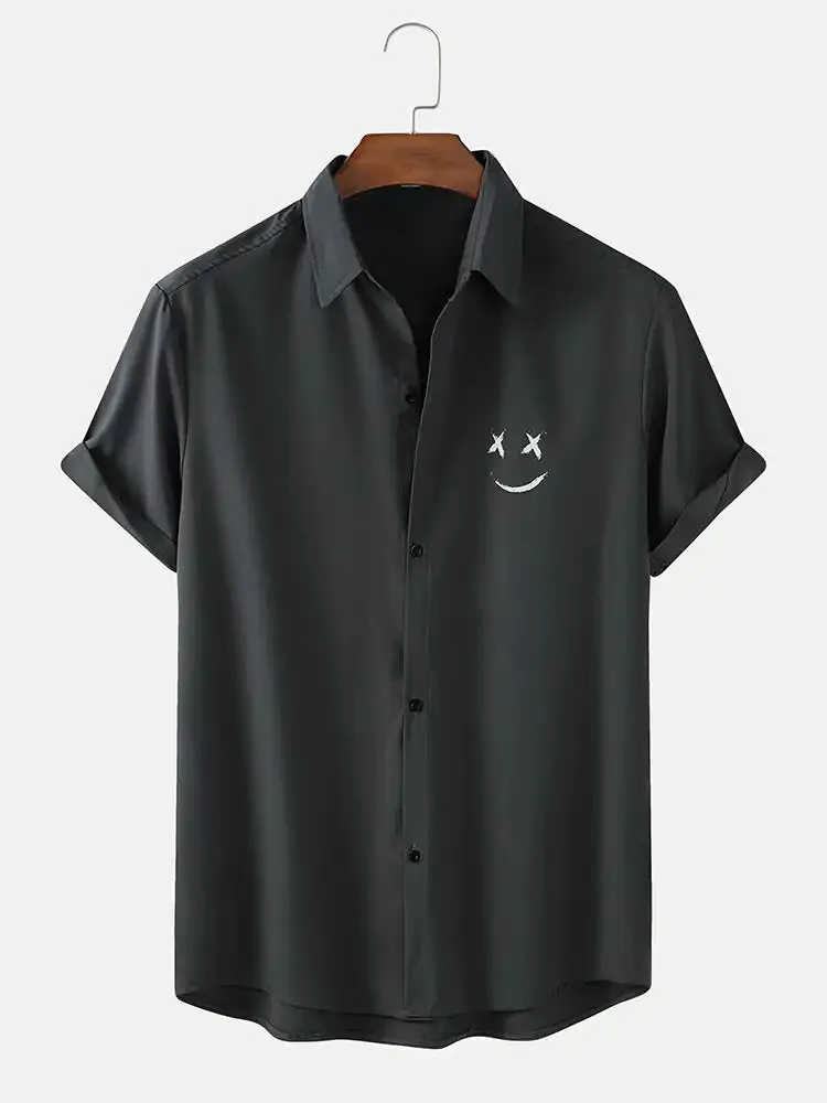 Juggernauts Men's Graffiti Smile Print Shirts