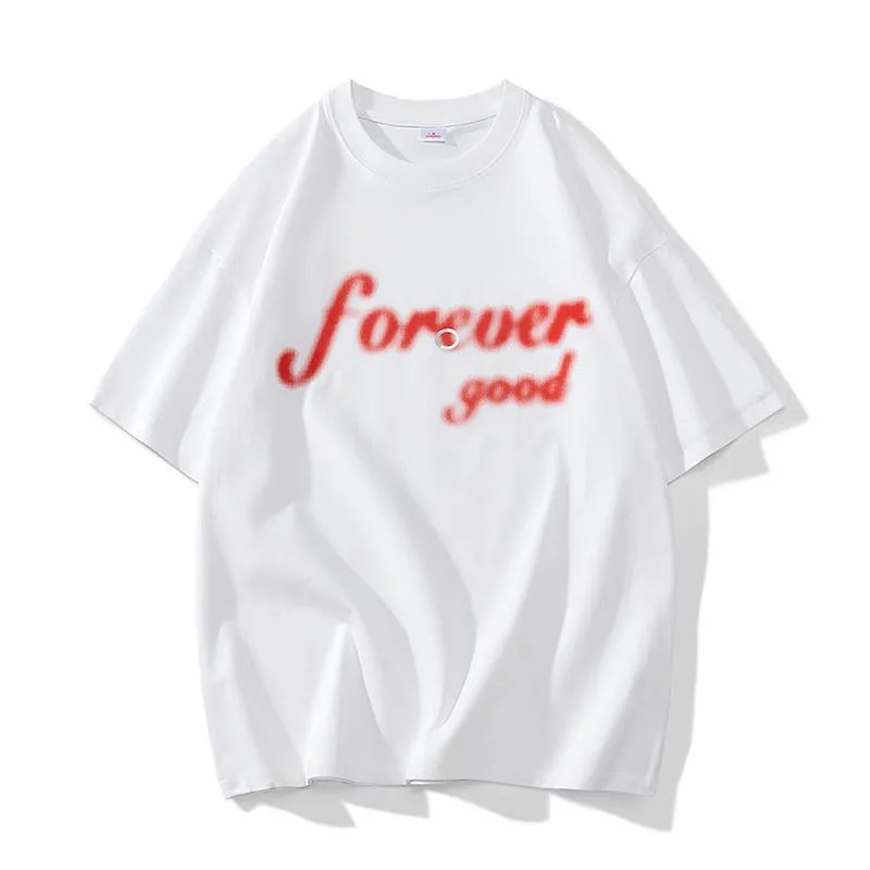 Loose Fit Drop Shoulder Pure Cotton Versatile Short Sleeve Tee