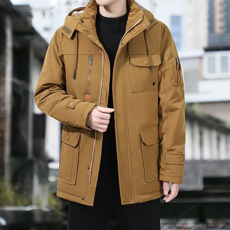 Men Winter Jacket Thicken Fleece Jackets Men's