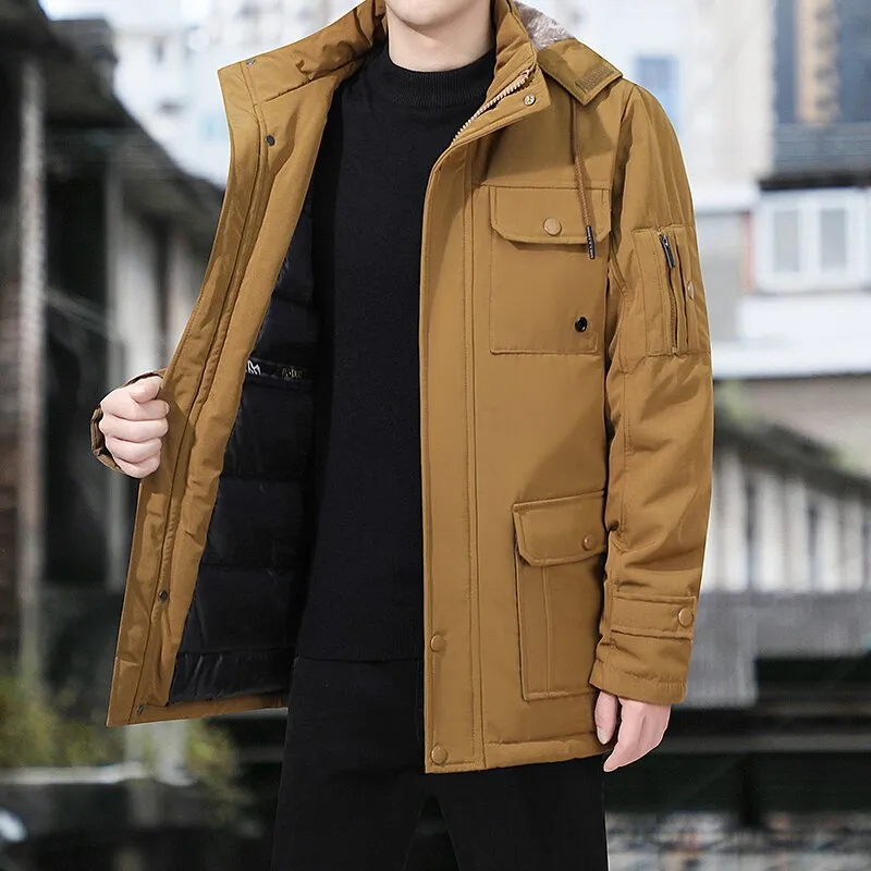 Men Winter Jacket Thicken Fleece Jackets Men's