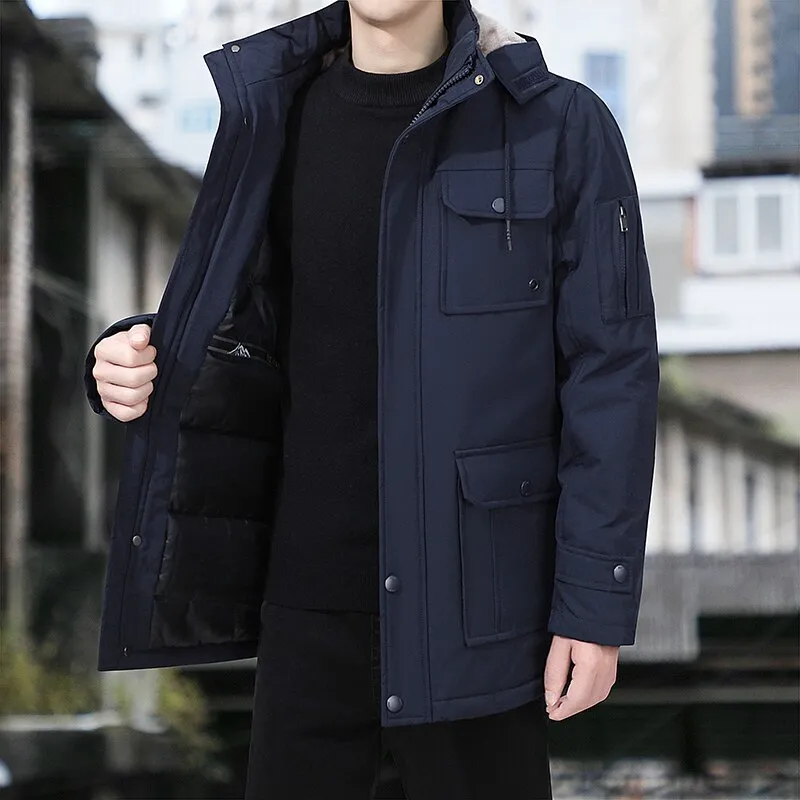Men Winter Jacket Thicken Fleece Jackets Men's