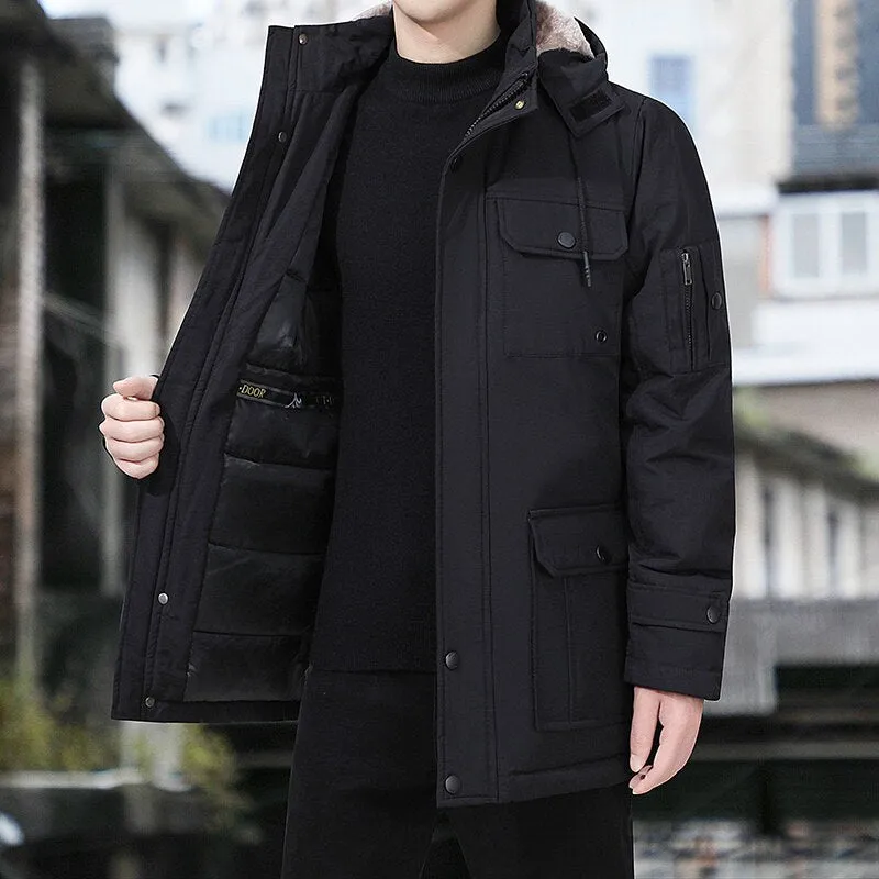 Men Winter Jacket Thicken Fleece Jackets Men's