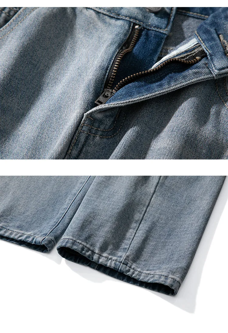 Men's Fashion Loose Jeans Straight Autumn New Woman Casual Jeans Mans Streetwear Korean Black Hip Hop Jeans Trouser