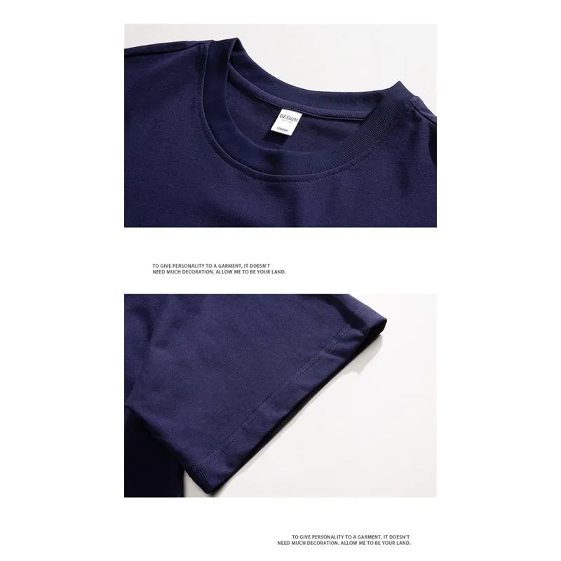 Men's T-Shirt Soft Versatile Round Neck Print Short Sleeve Tee
