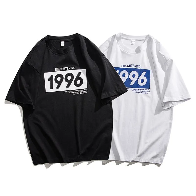 Men's T-Shirt Soft Versatile Round Neck Print Short Sleeve Tee