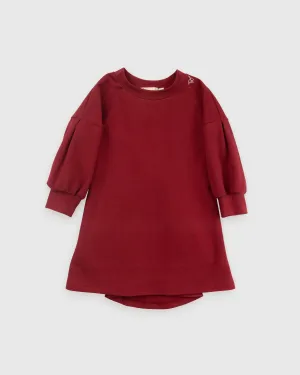 MIA BOW DRESS-Plum