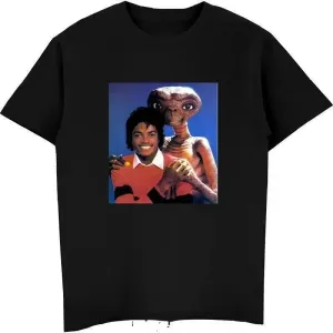 Michael Jackson & E.T. Retro Graphic T-Shirt