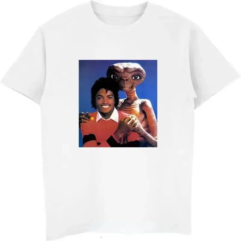 Michael Jackson & E.T. Retro Graphic T-Shirt