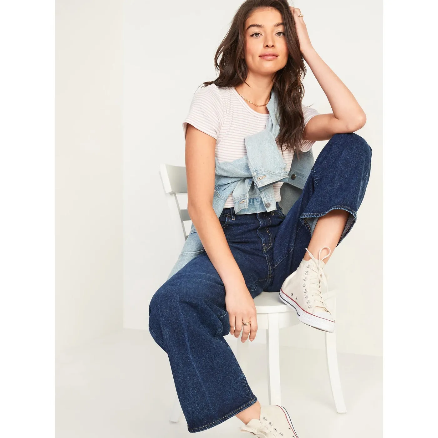 ON High Rise Wide Leg Jeans