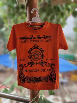 Orange Kids T Shirt