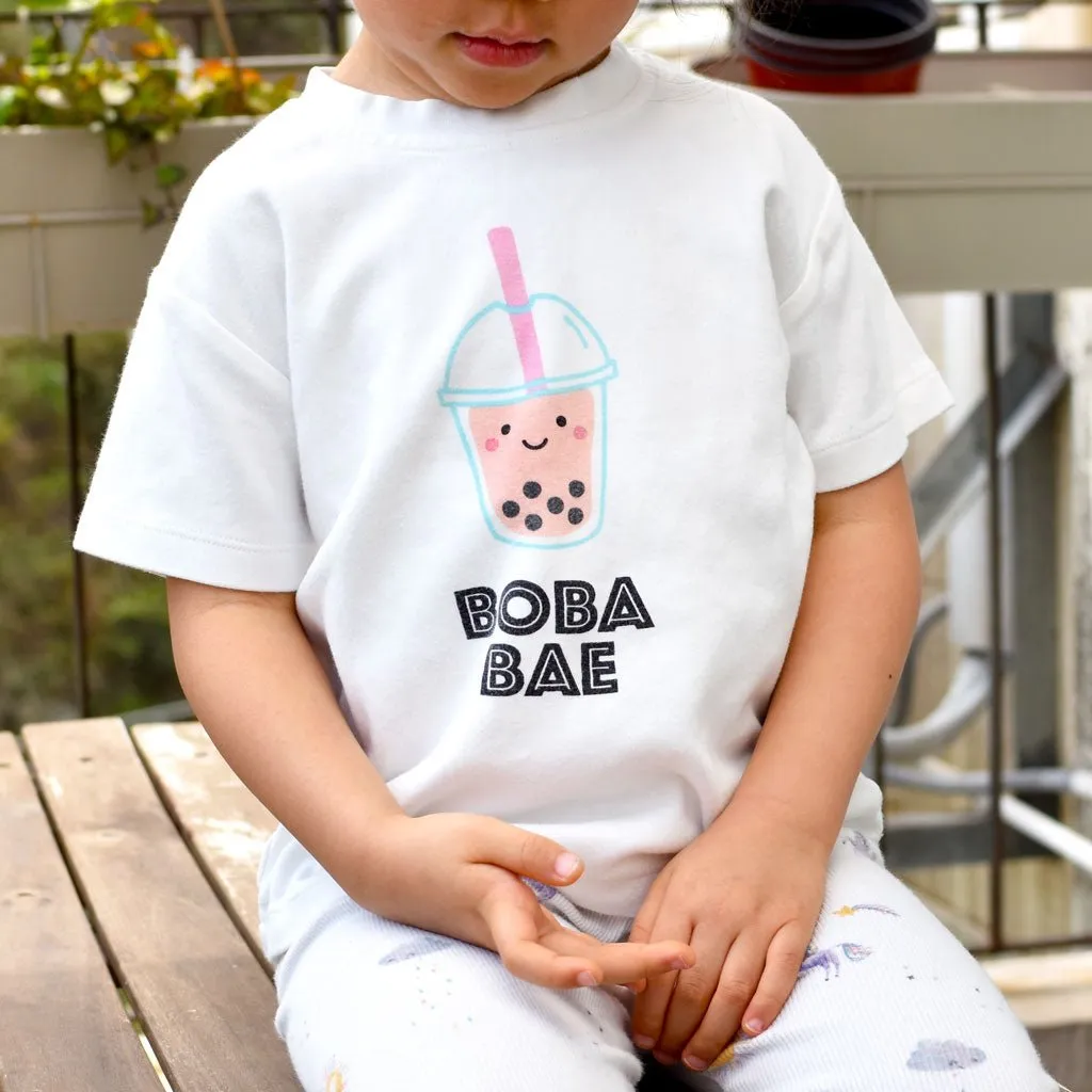 Organic Cotton Toddler Kids T-Shirt - Boba Bae