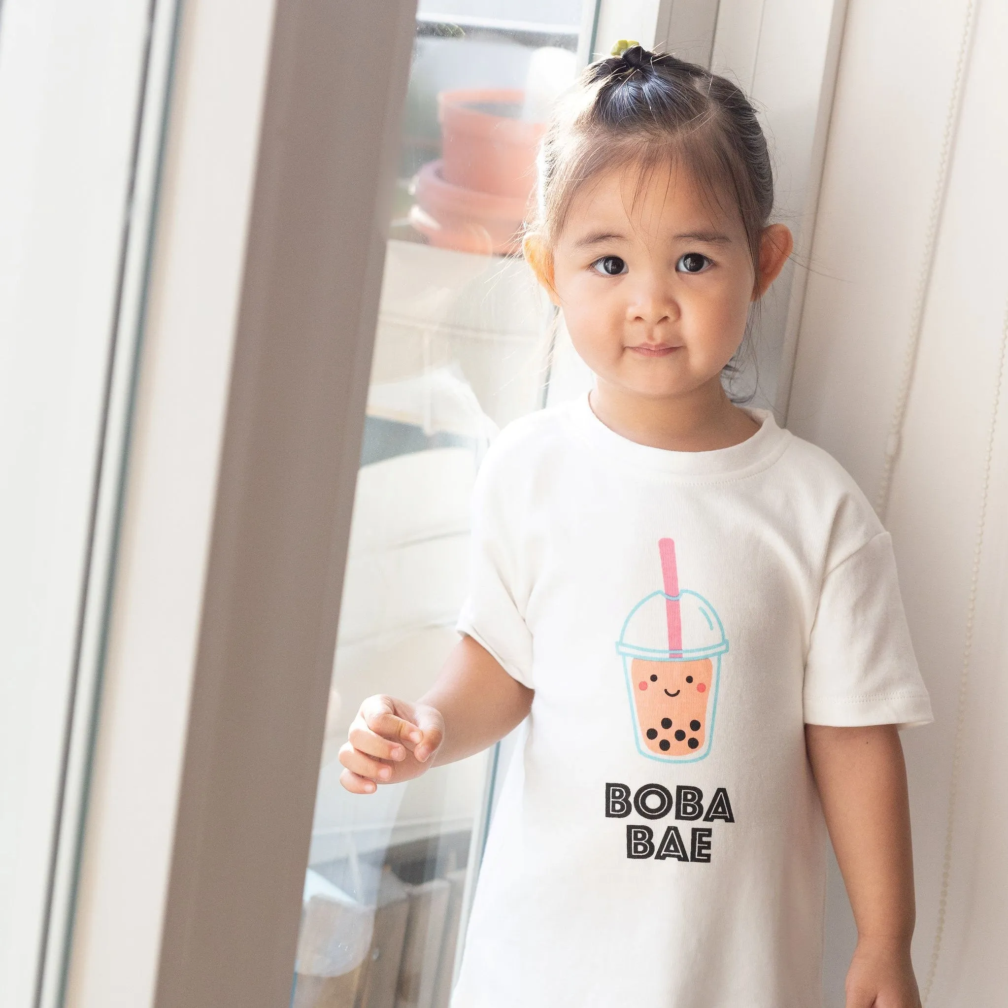 Organic Cotton Toddler Kids T-Shirt - Boba Bae