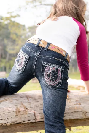 Pure Western Girls Tess Boot Cut Jean - Midnight - PCP5213944