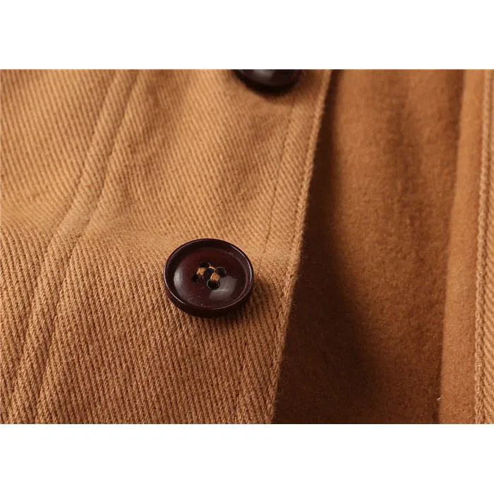 Retro Multi-Pocket Overshirt