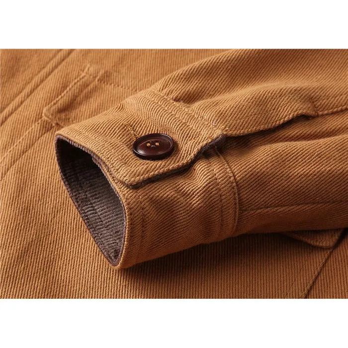 Retro Multi-Pocket Overshirt