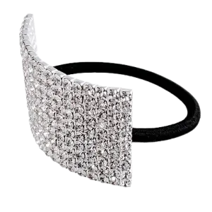 Rhinestone Ponytailer With No Damage Elastics