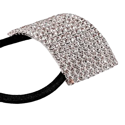 Rhinestone Ponytailer With No Damage Elastics