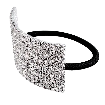 Rhinestone Ponytailer With No Damage Elastics