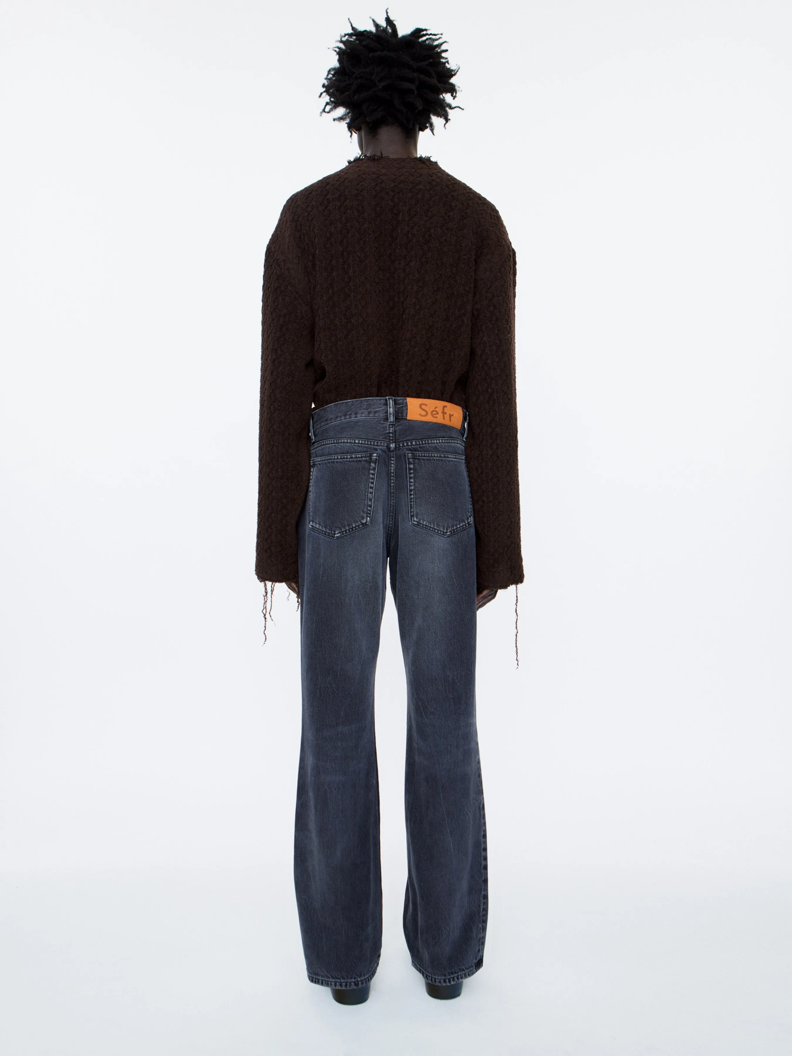 Rider Cut Jeans | Creased Black Wash