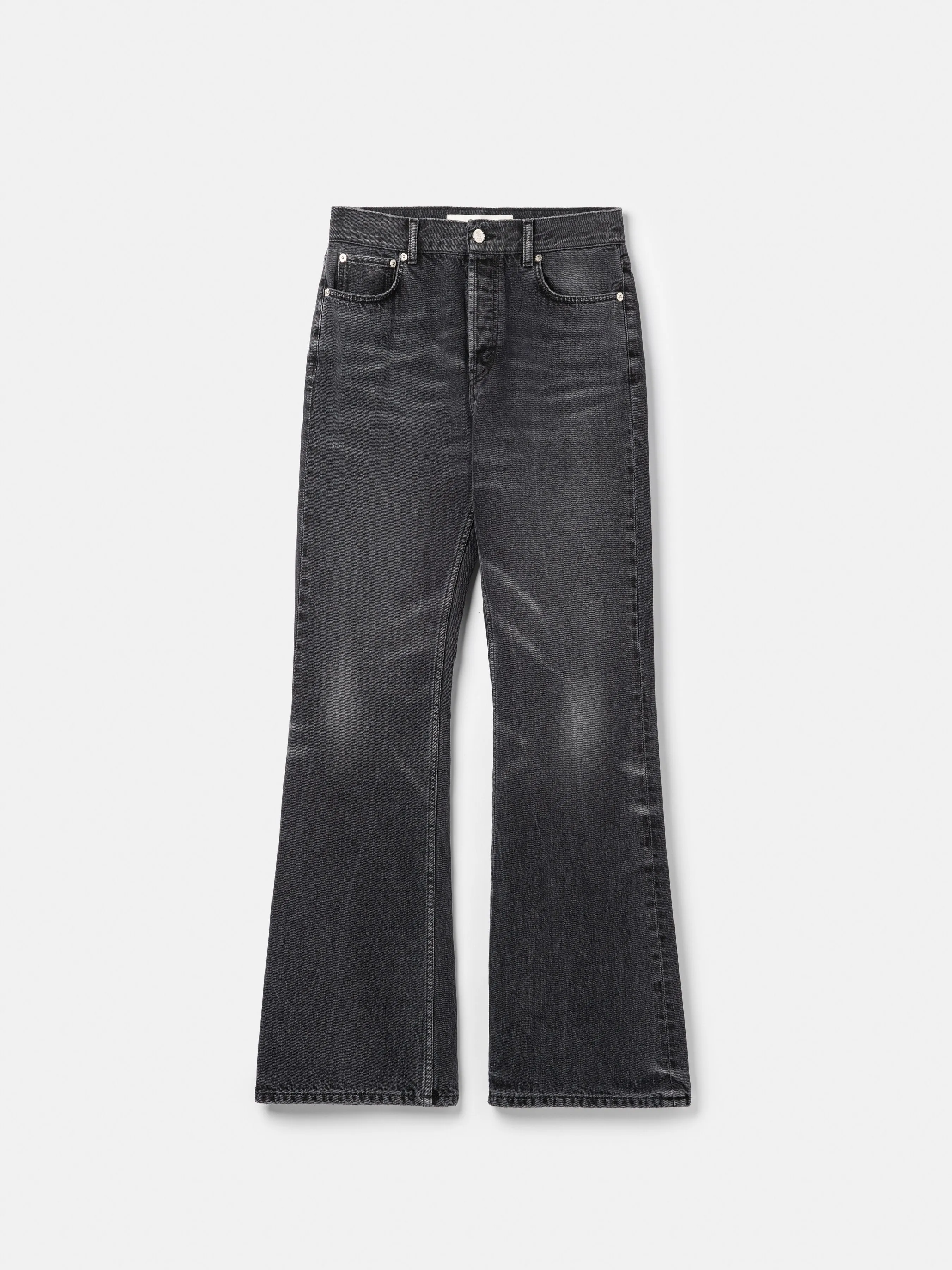 Rider Cut Jeans | Creased Black Wash