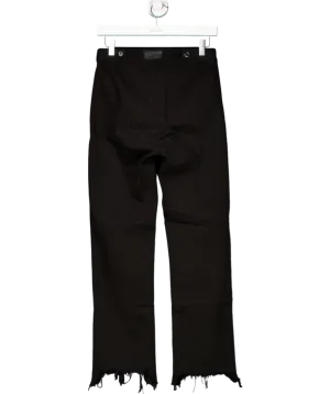 RTA Black High Waisted Fray Hem Jeans W27